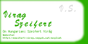 virag szeifert business card