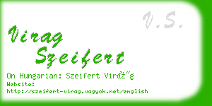 virag szeifert business card